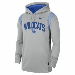 Nike Men's Gray Kentucky Wildcats 2022 Game Day Sideline Performance Pullover Hoodie -Nike Sales DSCO1148305682 1927 ALT2