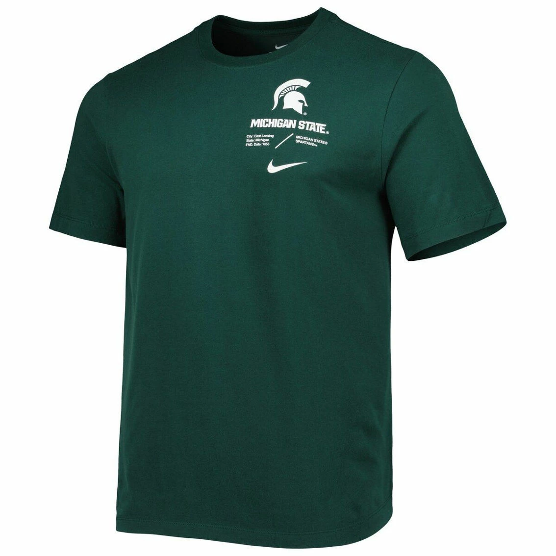 Nike Men's Green Michigan State Spartans Team Practice Performance T-Shirt 3 Nike Men's Green Michigan State Spartans Team Practice Performance T-Shirt - Image 3
