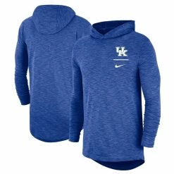 Nike Men's Royal Kentucky Wildcats Slub Performance Long Sleeve Hoodie T-Shirt