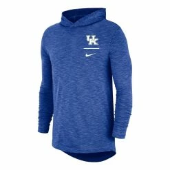 Nike Men's Royal Kentucky Wildcats Slub Performance Long Sleeve Hoodie T-Shirt -Nike Sales DSCO1148307659 1350 ALT2