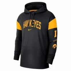 Men's Nike Black Iowa Hawkeyes Jersey Performance Pullover Hoodie -Nike Sales DSCO1148312473 1007 ALT2