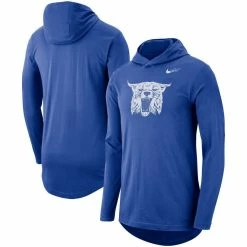 Nike Men's Royal Kentucky Wildcats Long Sleeve Performance Tri-Blend Hoodie T-Shirt