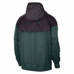 Nike Men's Charcoal/Green Michigan State Spartans Windrunner Raglan Full-Zip Jacket -Nike Sales DSCO1150497824 2041 ALT3