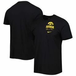 Nike Men's Black Iowa Hawkeyes Team Practice Performance T-Shirt