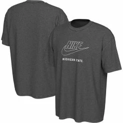 Nike Men's Charcoal Michigan State Spartans Washed Max90 T-Shirt