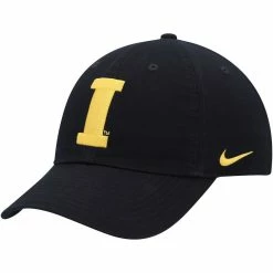 Nike Men's Black Iowa Hawkeyes Heritage86 Logo Adjustable Hat