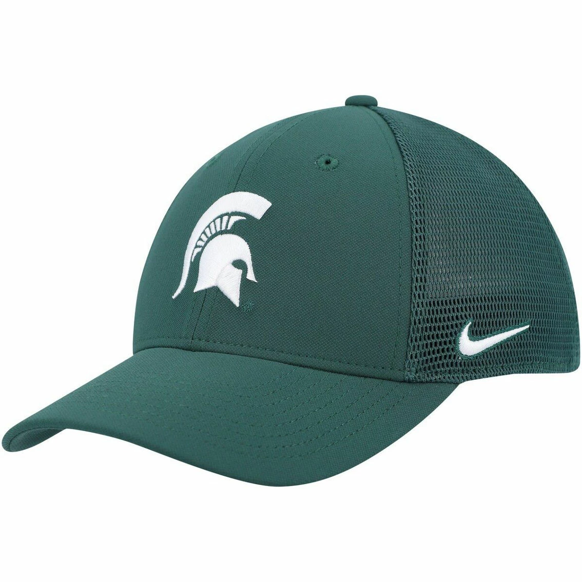 Nike Men's Green Michigan State Spartans Legacy91 Meshback Swoosh Performance Flex Hat 2 Nike Men's Green Michigan State Spartans Legacy91 Meshback Swoosh Performance Flex Hat - Image 2