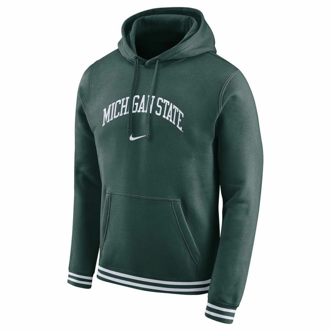 Nike Men's Green Michigan State Spartans Sketch Retro Pullover Hoodie 3 Nike Men's Green Michigan State Spartans Sketch Retro Pullover Hoodie - Image 3