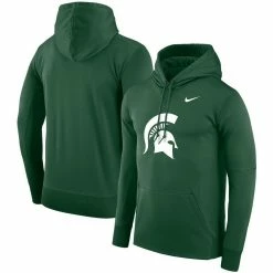 Nike Men's Green Michigan State Spartans Performance Pullover Hoodie