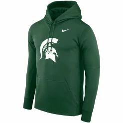 Nike Men's Green Michigan State Spartans Performance Pullover Hoodie -Nike Sales DSCO1152520928 2041 ALT2