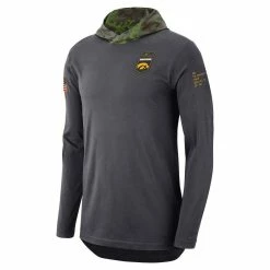 Nike Men's Anthracite Iowa Hawkeyes Military Long Sleeve Hoodie T-Shirt -Nike Sales DSCO1152596157 4096 ALT2