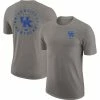 Nike Men's Heather Gray Kentucky Wildcats Logo 2-Hit Tri-Blend T-Shirt