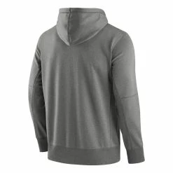 Nike Men's Heathered Gray Michigan State Spartans Logo Stack Performance Full-Zip Hoodie -Nike Sales DSCO1152759141 1927 ALT3
