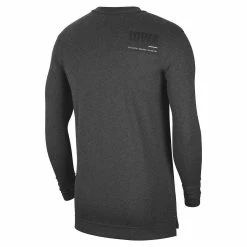 Men's Nike Heather Charcoal Iowa Hawkeyes 2022 Coach Performance Long Sleeve V-Neck T-Shirt -Nike Sales DSCO1153011207 4135 ALT3