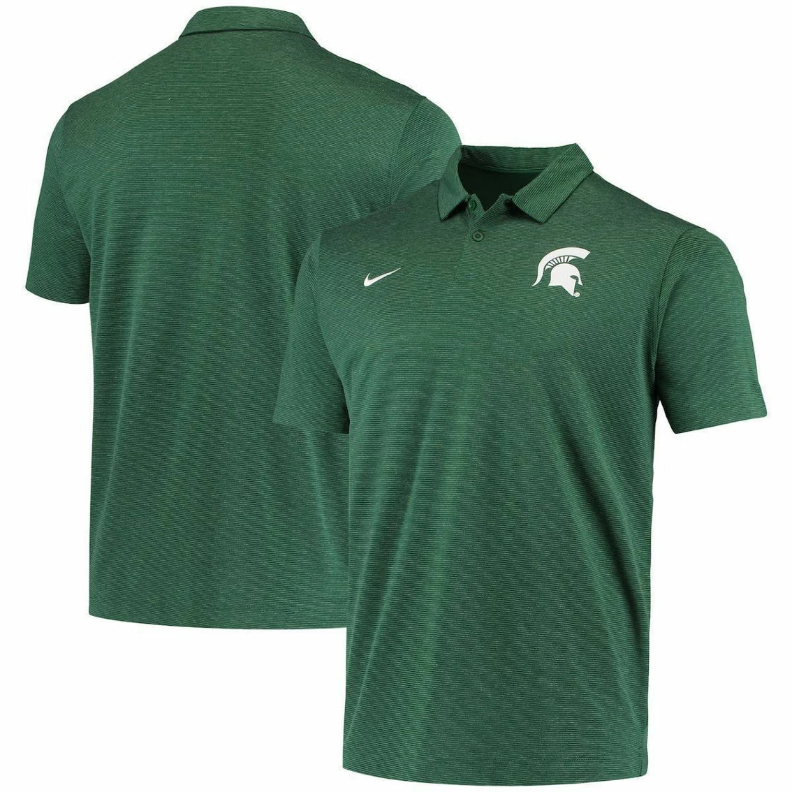 Nike Men's Green Michigan State Spartans College Performance Polo 2 Nike Men's Green Michigan State Spartans College Performance Polo - Image 2