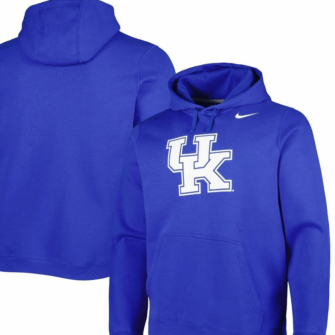 Nike Men's Royal Kentucky Wildcats Logo Club Pullover Hoodie 2 Nike Men's Royal Kentucky Wildcats Logo Club Pullover Hoodie - Image 2