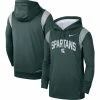 Nike Men's Green Michigan State Spartans 2022 Game Day Sideline Performance Pullover Hoodie