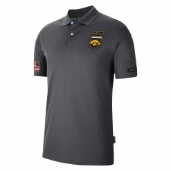 Nike Men's Anthracite Iowa Hawkeyes Victory Military Appreciation Performance Polo -Nike Sales DSCO1153017621 4096 ALT2