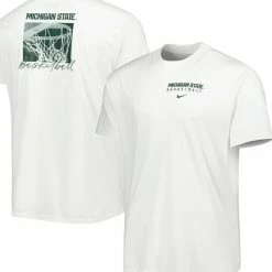 Nike Men's White Michigan State Spartans Basketball Movement Max90 T-Shirt