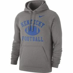 Nike Men's Heathered Gray Kentucky Wildcats Football Club Pullover Hoodie -Nike Sales DSCO1153018698 1927 ALT2