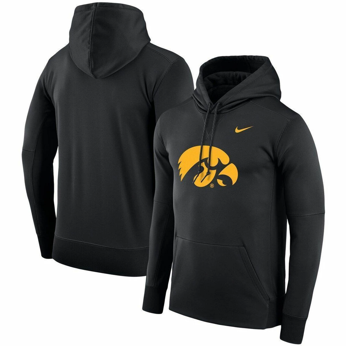 Nike Men's Black Iowa Hawkeyes Performance Pullover Hoodie 1 Nike Men's Black Iowa Hawkeyes Performance Pullover Hoodie