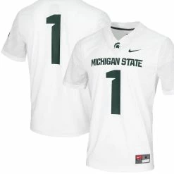 Nike Men's #1 White Michigan State Spartans Untouchable Game Jersey
