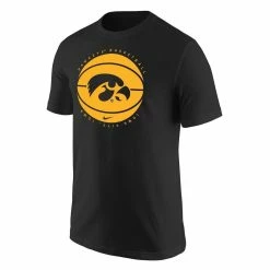 Nike Men's Black Iowa Hawkeyes Basketball Logo T-Shirt 6 Nike Men's Black Iowa Hawkeyes Basketball Logo T-Shirt -Nike Sales DSCO1153021447 1007 ALT2