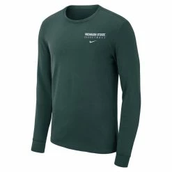 Nike Men's Green Michigan State Spartans Basketball Court Two-Hit Long Sleeve T-Shirt 6 Nike Men's Green Michigan State Spartans Basketball Court Two-Hit Long Sleeve T-Shirt -Nike Sales DSCO1153021634 2041 ALT2