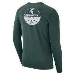 Nike Men's Green Michigan State Spartans Basketball Court Two-Hit Long Sleeve T-Shirt 7 Nike Men's Green Michigan State Spartans Basketball Court Two-Hit Long Sleeve T-Shirt -Nike Sales DSCO1153021634 2041 ALT3