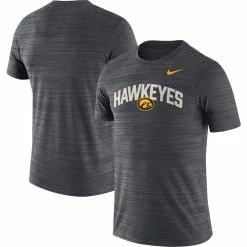 Nike Men's Black Iowa Hawkeyes 2022 Game Day Sideline Velocity Performance T-Shirt