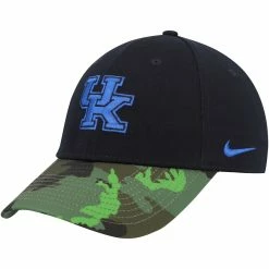 Nike Men's Black/Camo Kentucky Wildcats Veterans Day 2Tone Legacy91 Adjustable Hat -Nike Sales DSCO1153145830 1007 ALT3