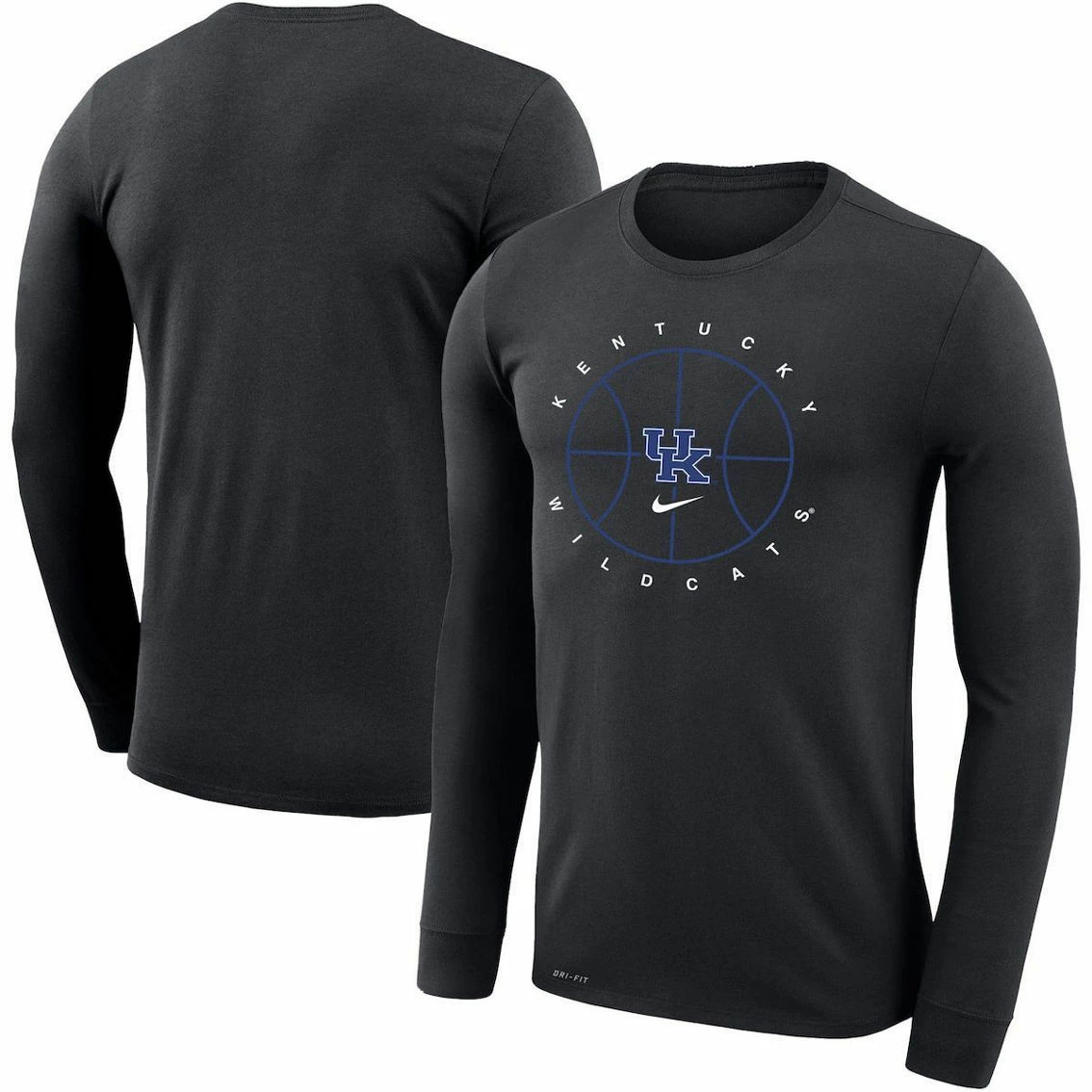 Men's Nike Black Kentucky Wildcats Basketball Icon Legend Performance Long Sleeve T-Shirt 1 Men's Nike Black Kentucky Wildcats Basketball Icon Legend Performance Long Sleeve T-Shirt
