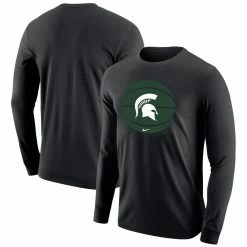 Nike Men's Black Michigan State Spartans Basketball Long Sleeve T-Shirt