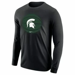 Nike Men's Black Michigan State Spartans Basketball Long Sleeve T-Shirt -Nike Sales DSCO1153146485 1007 ALT2