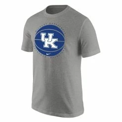 Nike Men's Heather Gray Kentucky Wildcats Basketball Logo T-Shirt