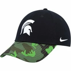 Nike Men's Black/Camo Michigan State Spartans Veterans Day 2Tone Legacy91 Adjustable Hat -Nike Sales DSCO1153341760 1007 ALT3