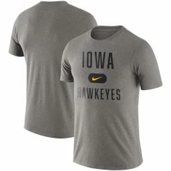 Nike Men's Heathered Gray Iowa Hawkeyes Team Arch T-Shirt