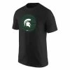 Nike Men's Black Michigan State Spartans Basketball Logo T-Shirt