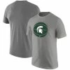 Nike Men's Heather Gray Michigan State Spartans Basketball Logo T-Shirt