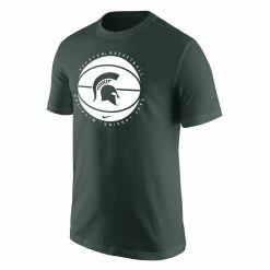 Nike Men's Green Michigan State Spartans Basketball Logo T-Shirt -Nike Sales DSCO1153512564 2041 ALT2