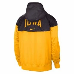 Nike Men's Charcoal/Gold Iowa Hawkeyes Windrunner Raglan Full-Zip Jacket -Nike Sales DSCO1153636143 1853 ALT3