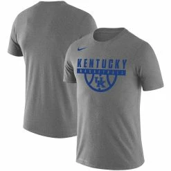 Nike Men's Heathered Gray Kentucky Wildcats Basketball Drop Legend Performance T-Shirt