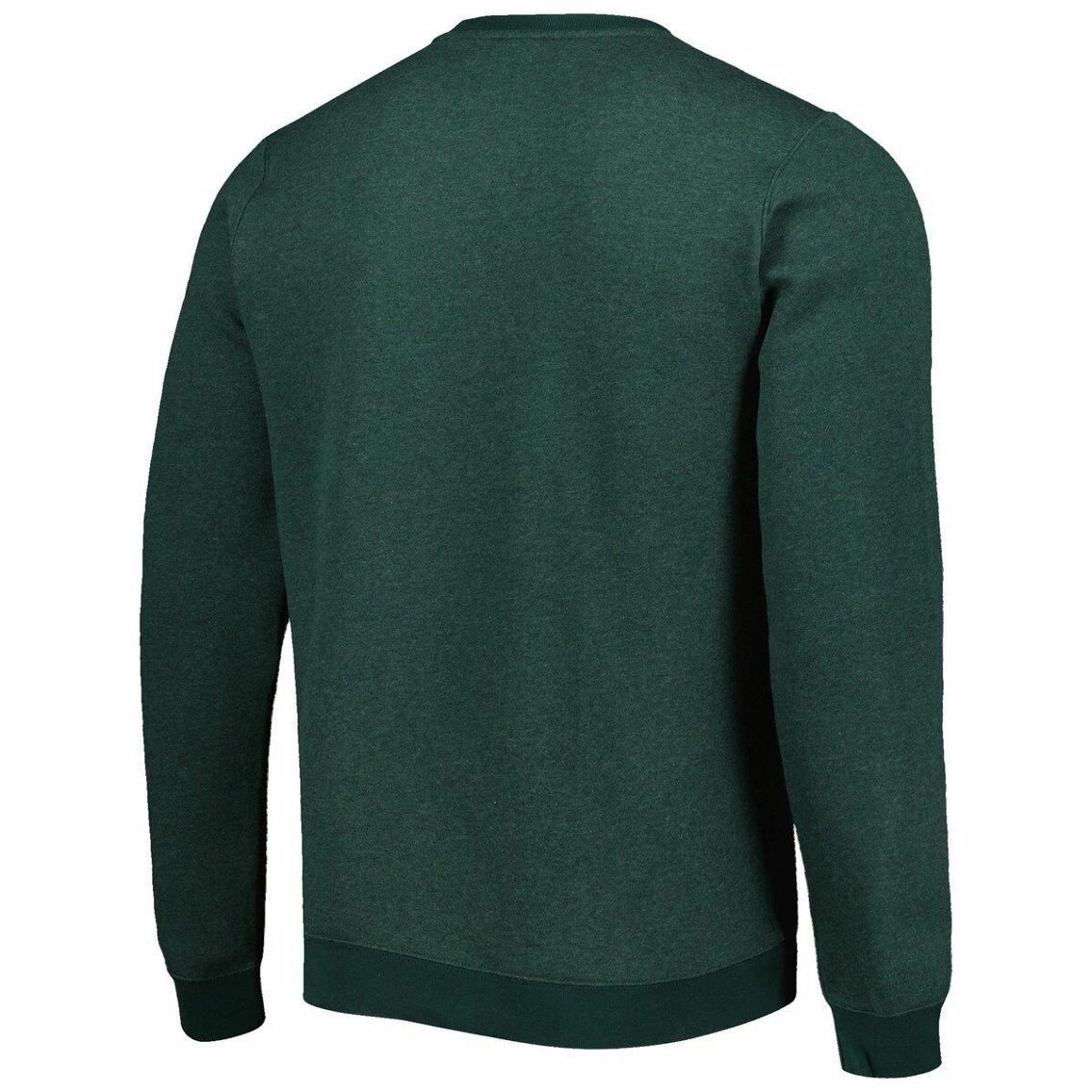 Nike Men's Heather Green Michigan State Spartans Vault Stack Club Fleece Pullover Sweatshirt 4 Nike Men's Heather Green Michigan State Spartans Vault Stack Club Fleece Pullover Sweatshirt - Image 4