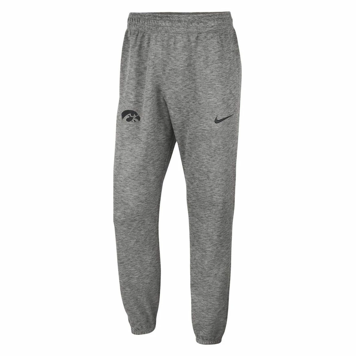 Nike Men's Heather Gray Iowa Hawkeyes Team Logo Spotlight Performance Pants 3 Nike Men's Heather Gray Iowa Hawkeyes Team Logo Spotlight Performance Pants - Image 3