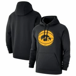 Nike Men's Black Iowa Hawkeyes Basketball Pullover Hoodie
