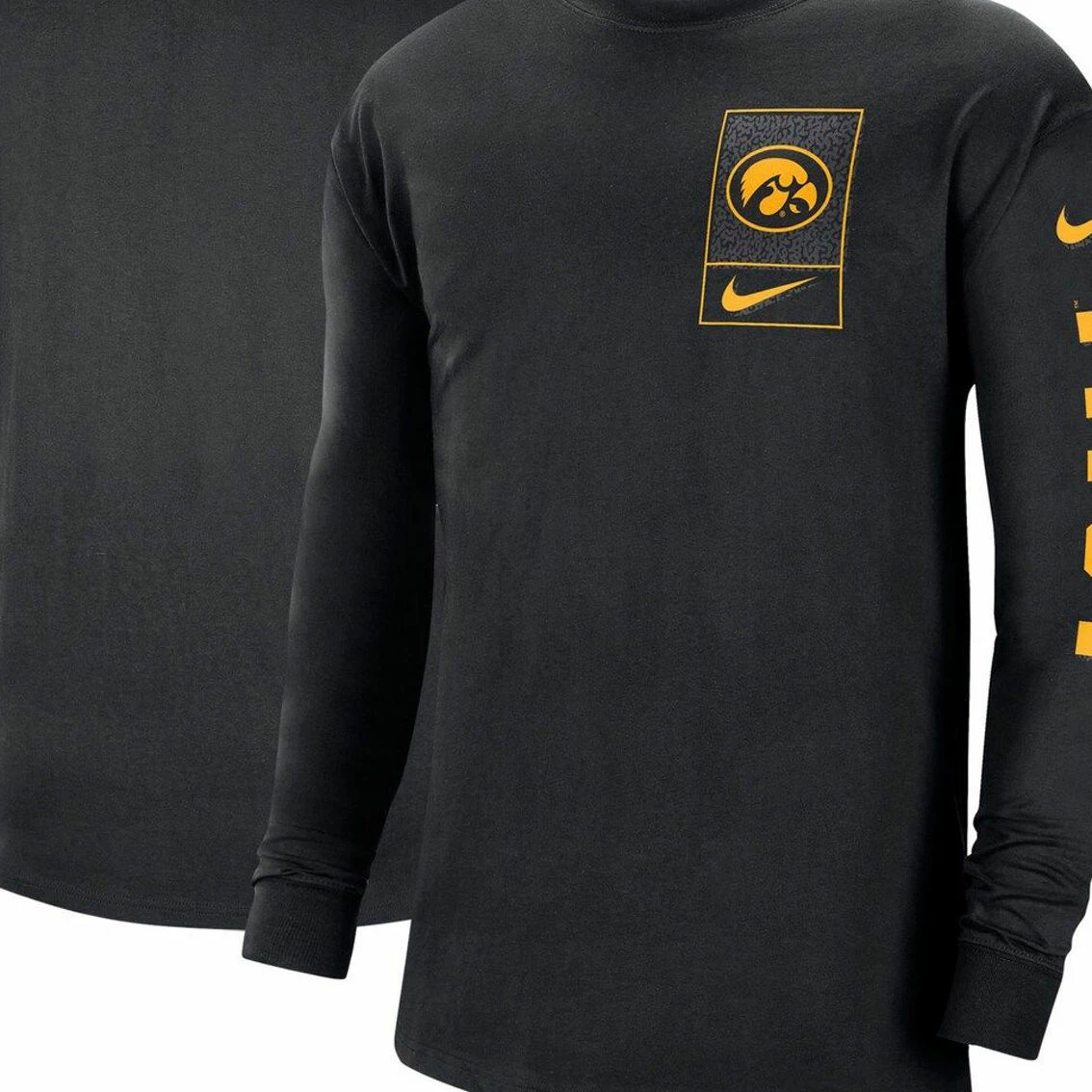 Nike Men's Black Iowa Hawkeyes Seasonal Max90 2-Hit Long Sleeve T-Shirt 2 Nike Men's Black Iowa Hawkeyes Seasonal Max90 2-Hit Long Sleeve T-Shirt - Image 2
