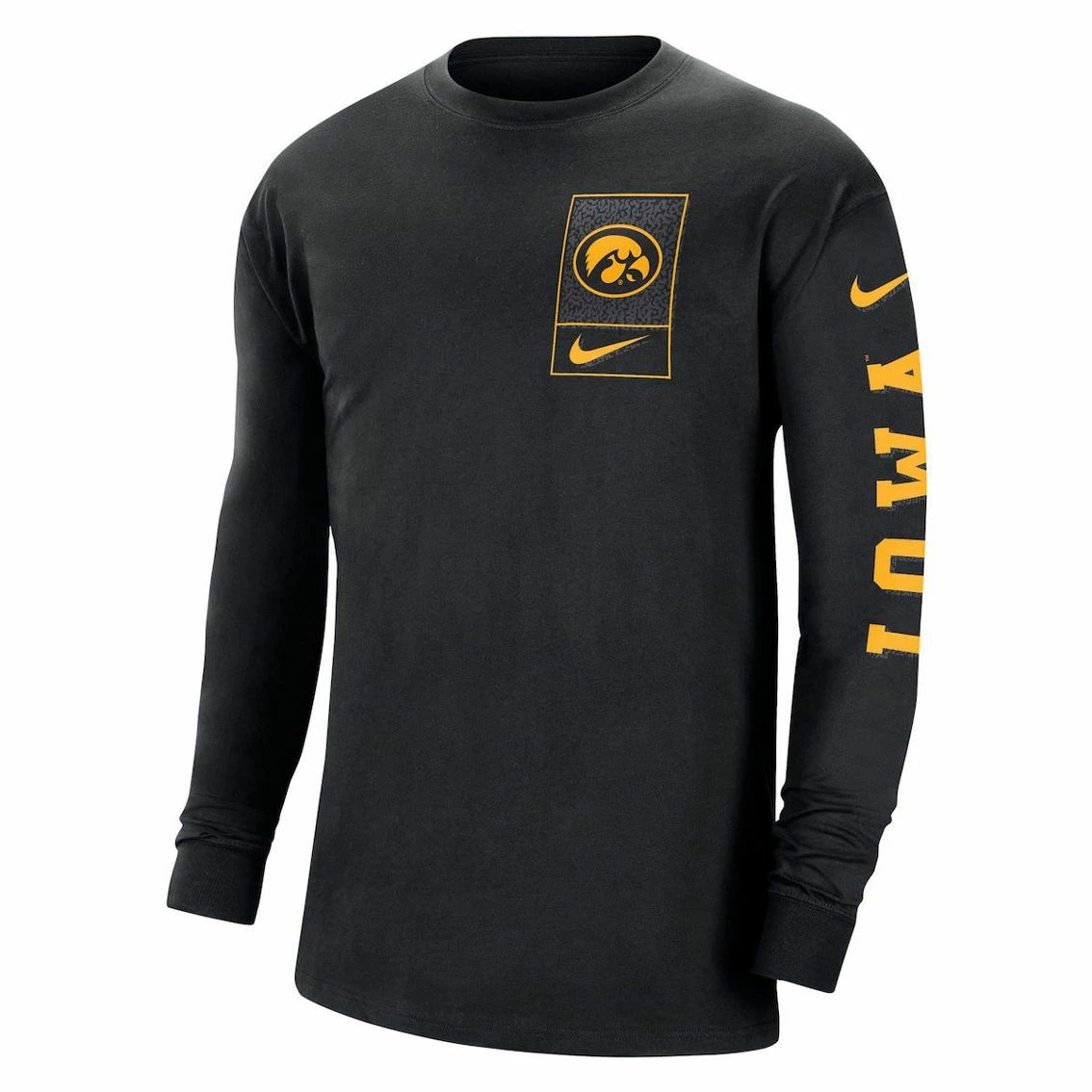 Nike Men's Black Iowa Hawkeyes Seasonal Max90 2-Hit Long Sleeve T-Shirt 3 Nike Men's Black Iowa Hawkeyes Seasonal Max90 2-Hit Long Sleeve T-Shirt - Image 3