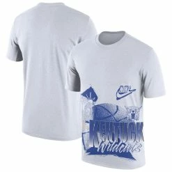 Nike Sales 17 Nike Men's White Kentucky Wildcats Basketball 90s Hoop Max T-Shirt