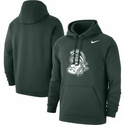 Nike Men's Green Michigan State Spartans Vintage Logo Pullover Hoodie