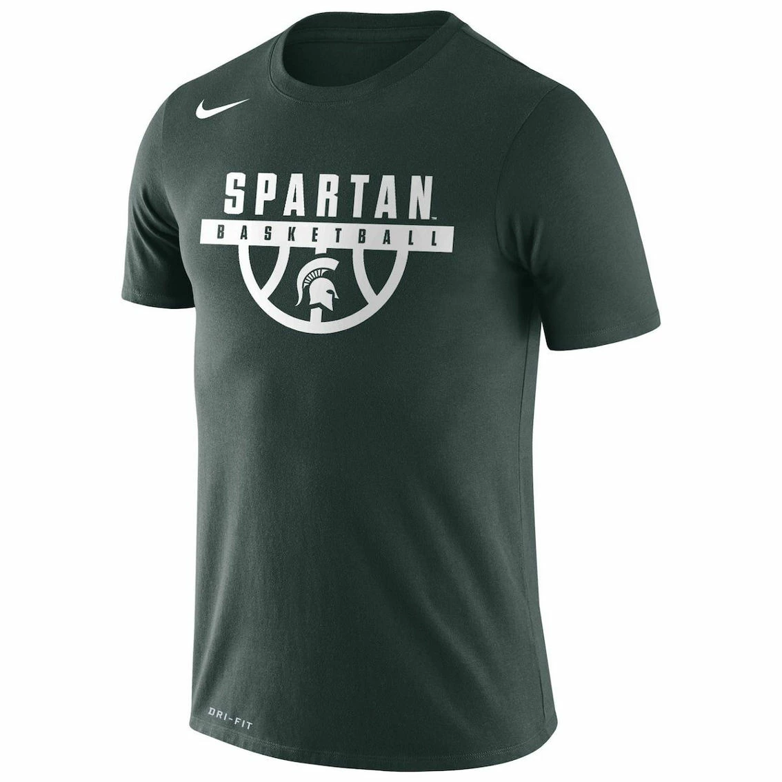 Men's Nike Green Michigan State Spartans Basketball Drop Legend Performance T-Shirt 3 Men's Nike Green Michigan State Spartans Basketball Drop Legend Performance T-Shirt - Image 3